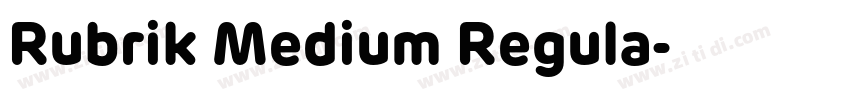 Rubrik Medium Regula字体转换